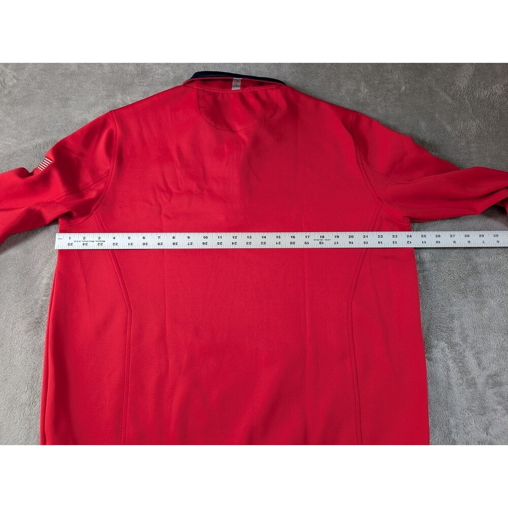 911 Bobby Jones Golf Pullover Men’s L Red H2O Performance 1/4 Zip - Picture 9 of 10